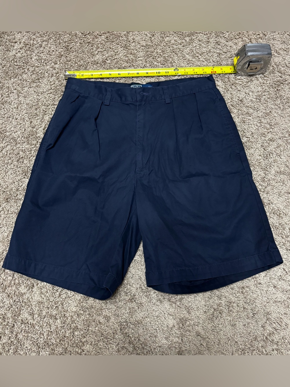Polo by Ralph Lauren tyler pleated shorts Men's 33 navy EUC casual classic vaca